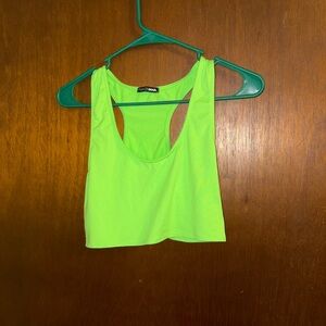 Fashion Nova Vibrant Lime Crop Top